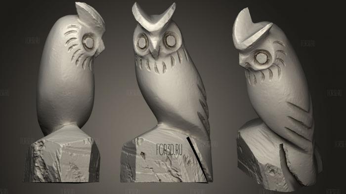 ironwood owl stl model for CNC